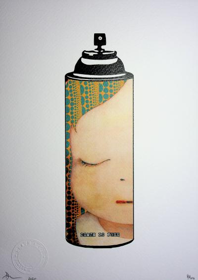 Death NYC - Nara in a bomb - Sérigraphie originale signée 2