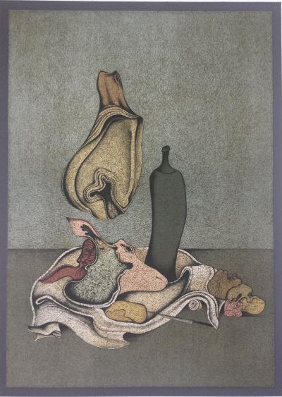 Mikhaïl CHEMIAKINE - Le ventre de Paris , 1976 - Lithographie originale signée 2