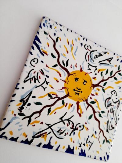 Salvador DALI (d’après) - Soleil - 1954 - Céramique 2