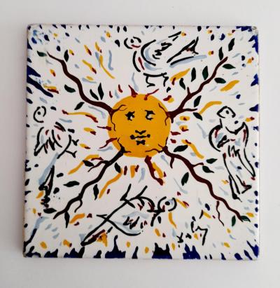 Salvador DALI (d’après) - Soleil - 1954 - Céramique 2