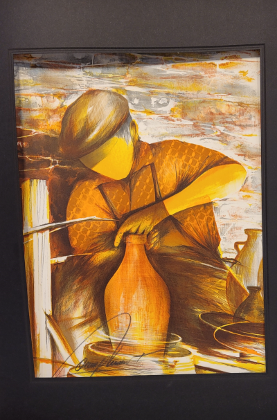Raymond POULET - Les Vieux Métiers - Le Potier, 1975 - Lithographie originale signée 2