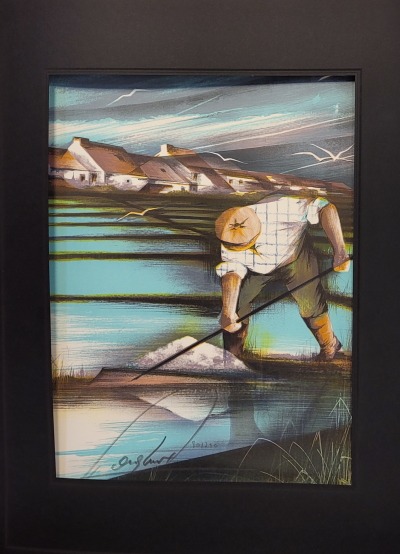 Raymond POULET - Les Vieux Métiers - Le Paludier, 1975 - Lithographie originale signée 2