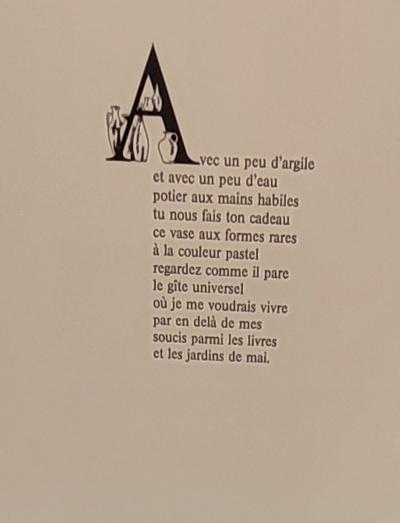 Raymond POULET - Les Vieux Métiers - Le Potier, 1975 - Lithographie originale signée 2