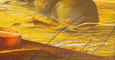 Raymond POULET - Les Vieux métiers : le vétérinaire, 1975 -  Lithographie originale signée au crayon 2