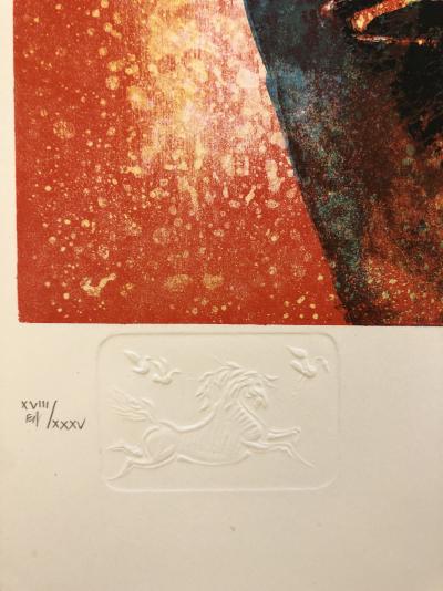 Lebadang - Saut de cheval - Lithographie signée au crayon 2