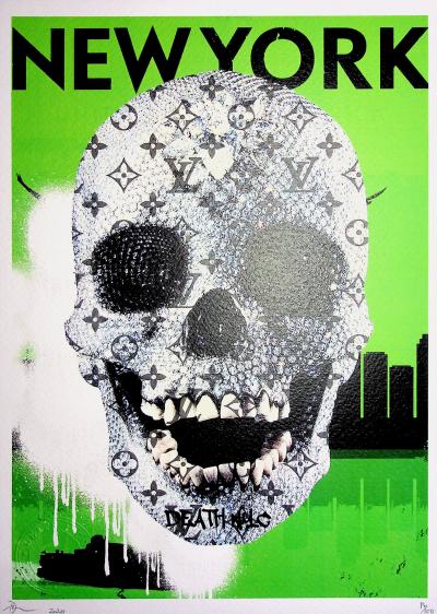 DEATH NYC 正規品 オーデマ・ピゲ ＆ ルイ・ヴィトン限定アートプリント Death NYC - Skull X Louis Vuitton - Original signed screenprint