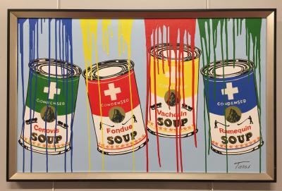 Tessi  - Swiss Soups - Technique mixte sur toile 2