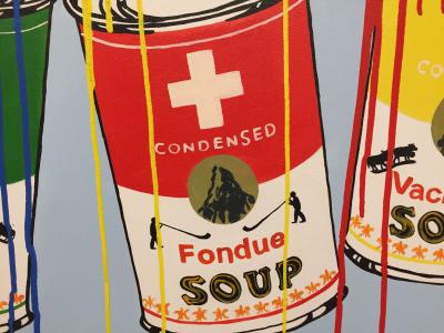 Tessi  - Swiss Soups - Technique mixte sur toile 2