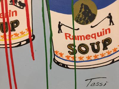 Tessi  - Swiss Soups - Technique mixte sur toile 2
