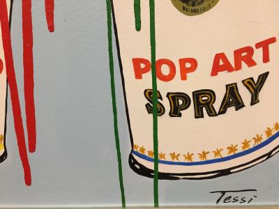 Tessi  - Coca Cola Spray - Technique mixte sur toile 2