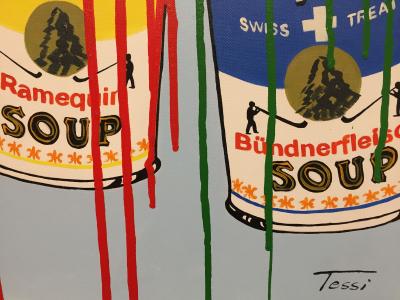 Tessi  - Swiss Campbell’s - Technique mixte sur toile 2