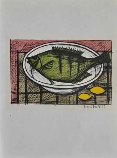 Bernard BUFFET (d’après) -  Natures Mortes - Ensemble de 6 lithographies 2