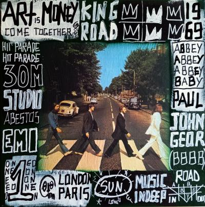 SPACO - Abbey Road beatles, 2021 - Acrylique sur toile 2