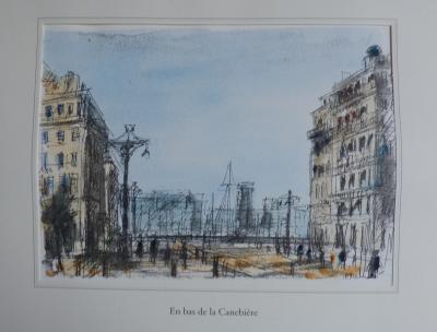 Jean Pierre REMON - En bas de la canebière, 2010 - Aquarelle signée 2