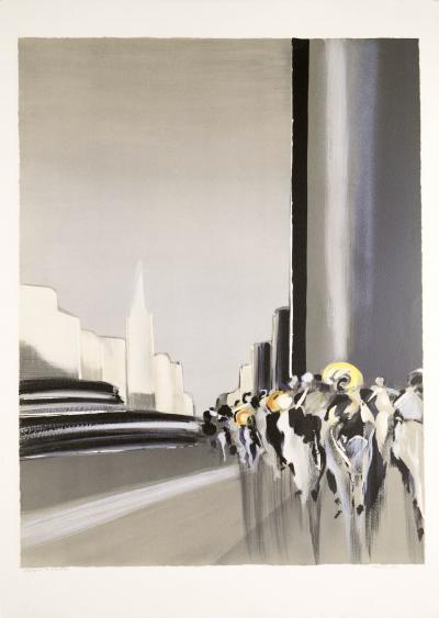 Pierre-Gérard Langlois - New York 5th Avenue - Signed lithograph 2