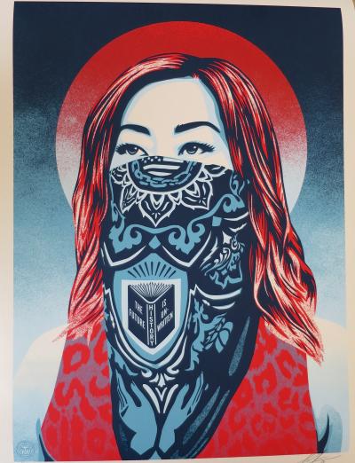 Shepard FAIREY (Obey) - Just Future Rising, 2021 - Sérigraphie signée 2