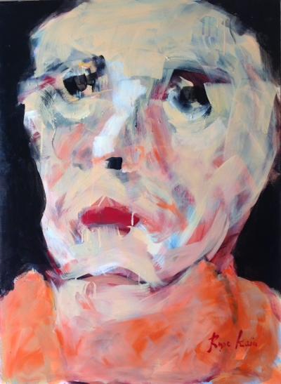 Maryse COIN (Ryse Kaïa) - Le Moaï, 2021 - Acrylique sur toile 2