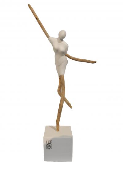 Pierrette DIJONNEAU - Sur une jambe, 2021 - Sculpture 2