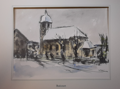 Jean Pierre REMON - Boécourt, 2011 - Aquarelle signée 2
