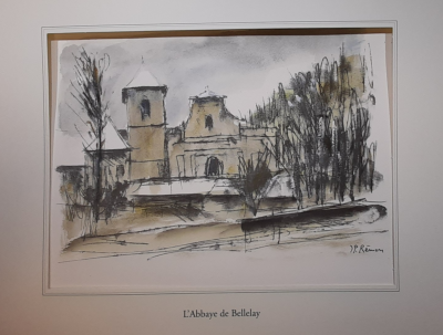 Jean Pierre REMON - L’abbaye de Bellelay, 2011 - Aquarelle signée 2