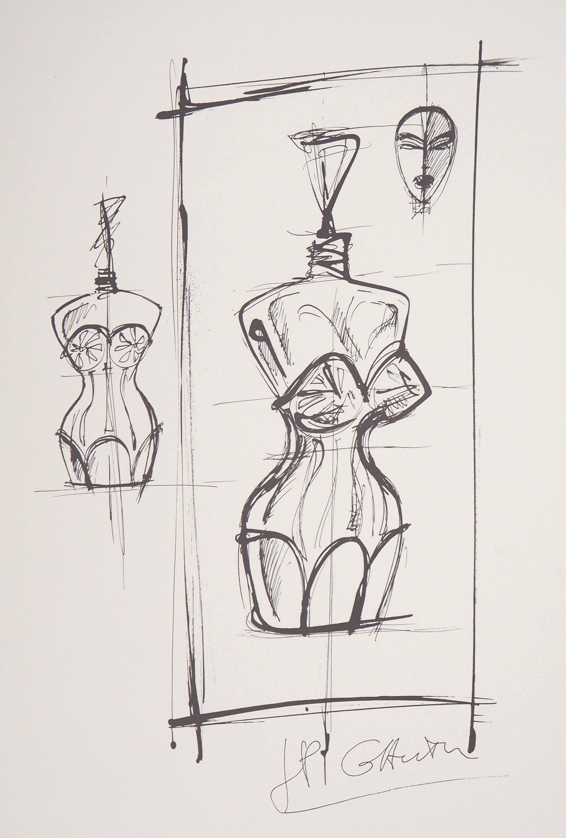 Jean-Paul GAULTIER (after): Sketch for Classic Woman - Original