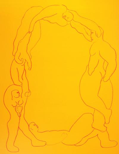 FAKHOURY : La chaîne de l’amitié - Lithographie originale signée 2