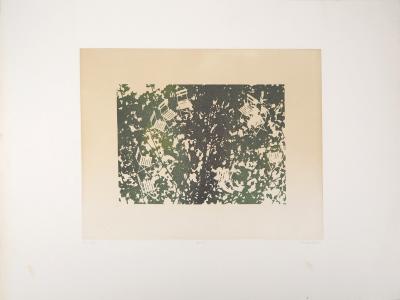 Jean SOLOMBRE : Avril, Sous l’arbre, 1979 - Gravure originale signée 2