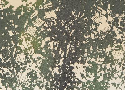 Jean SOLOMBRE : Avril, Sous l’arbre, 1979 - Gravure originale signée 2