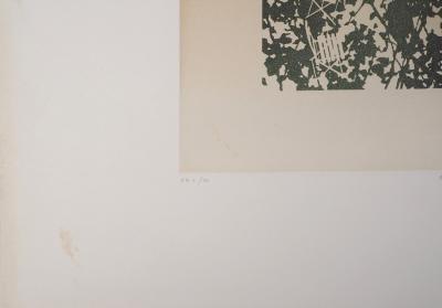 Jean SOLOMBRE : Avril, Sous l’arbre, 1979 - Gravure originale signée 2