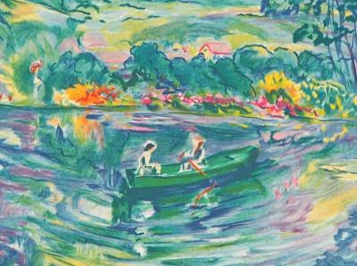 Jacqueline GOUGIS : Printemps à Giverny - Lithographie originale signée 2