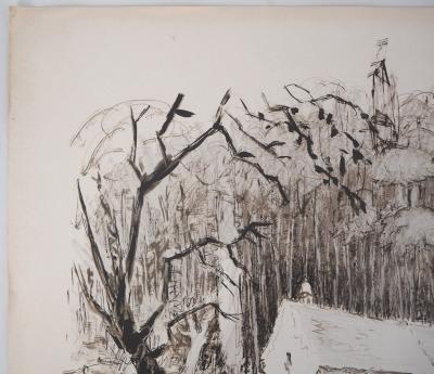 Pierre BOUDET : Le moulin de Vauboyen - Lithographie originale signée 2