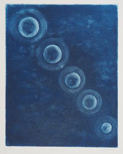 Teresa PANASIUK : La lune - Gravure originale signée 2