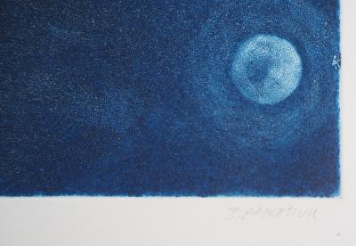 Teresa PANASIUK : La lune - Gravure originale signée 2