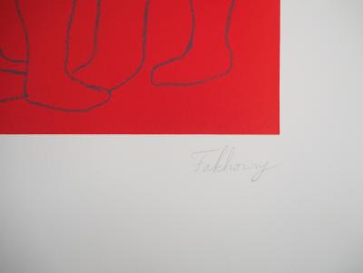FAKHOURY : Les amoureux et le solitaire - Lithographie originale signée 2