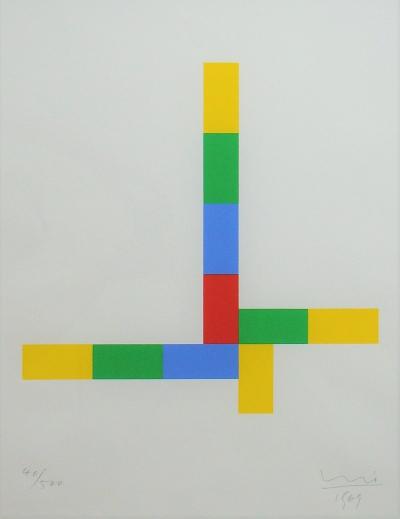 Max BILL - Konkrete Komposition, 1969 - Originaler Farbsiebdruck signiert und nummeriert 2