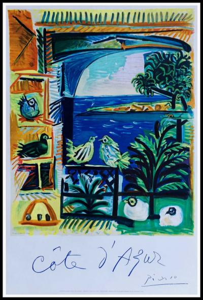 Pablo PICASSO - Côte d’Azur, 1962 - Affiche originale 2