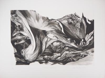 Jean Marc REYMOND : Fantasme mycologique, 1989 - Gravure originale signée 2