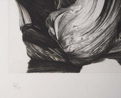 Jean Marc REYMOND : Fantasme mycologique, 1989 - Gravure originale signée 2