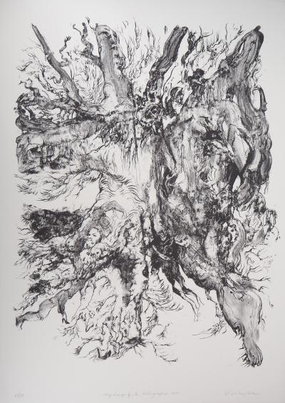 Charley CASE : Very Strange Fruits, Hallugraphies, 2005 - Lithographie originale signée 2