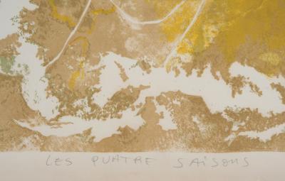 D. LAVOYU : Les quatre saisons - Lithographie originale signée 2
