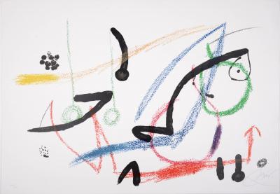 Joan MIRO - Maravillas con variaciones acrósticas, plate 9, 1975 - Hand signed lithograph 2