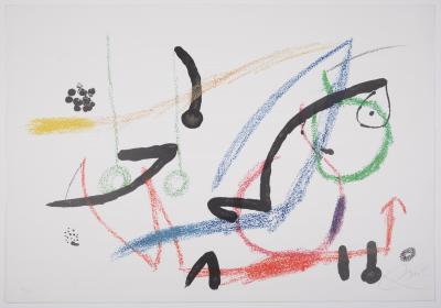 Joan MIRO - Maravillas con variaciones acrósticas, plate 9, 1975 - Hand signed lithograph 2