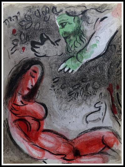 Marc CHAGALL - Eve maudite par Dieu, 1960 - Lithographie originale 2