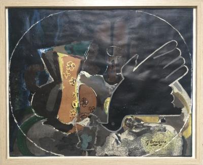 Georges BRAQUE (d’après) - Nature morte, Hommage à Georges Braque, 1964 - Affiche signée 2