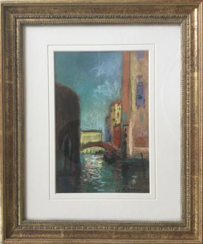Charles PELLETIER - Venise - Pastel signé 2