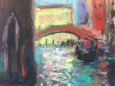 Charles PELLETIER - Venise - Pastel signé 2
