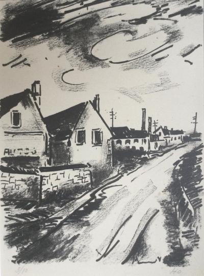 Maurice de VLAMINCK  - Environ de Verrières, 1956 - Lithographie 2