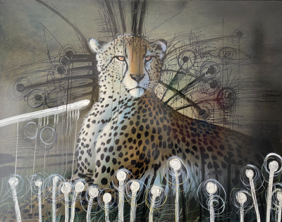 André FERRAND - Le Guépard, 2010 - Huile sur toile 2