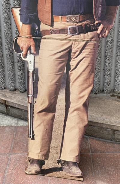 Silhouette de John Wayne - Impression sur carton 2