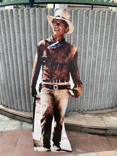 Silhouette de John Wayne - Impression sur carton 2